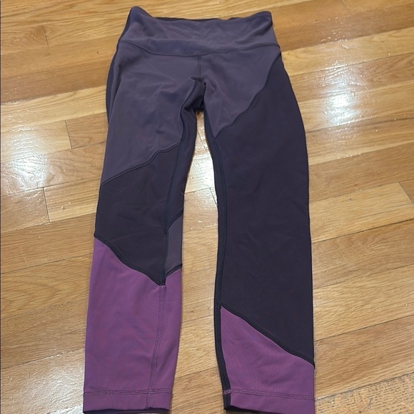 lululemon athletica Pants - lululemon athletica Purple and Black Leggings